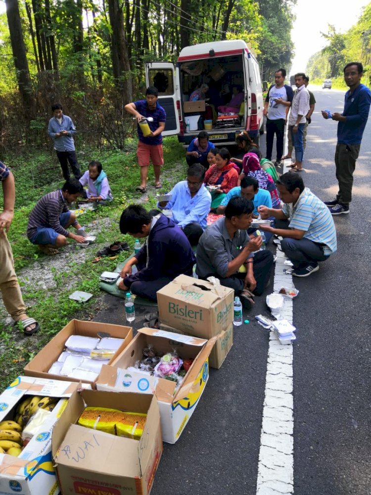 3200 km, 5 days! From Mumbai to Imphal, 36 stranded Manipuris including 14 Cancer Patients, hit Long Road Trip