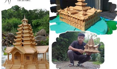 Atmanirbhar Bharat! 18-yr-old Manipuri Lad Showcases Iconic Landmarks of Manipur through Bamboo Crafts