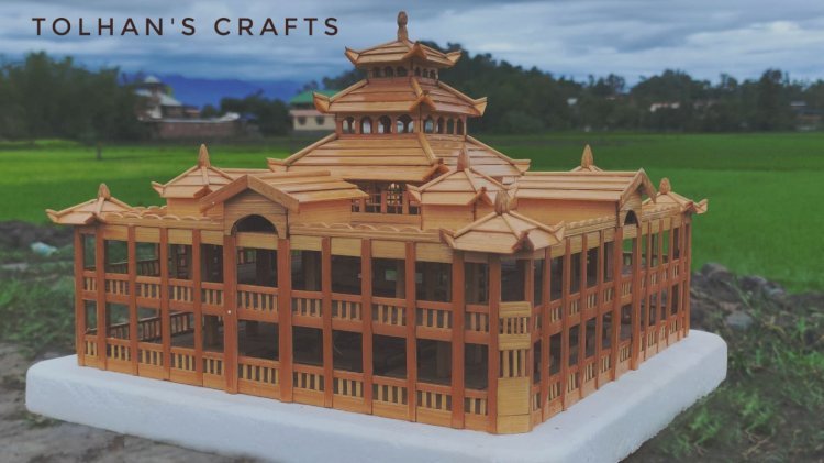 Atmanirbhar Bharat! 18-yr-old Manipuri Lad Showcases Iconic Landmarks of Manipur through Bamboo Crafts