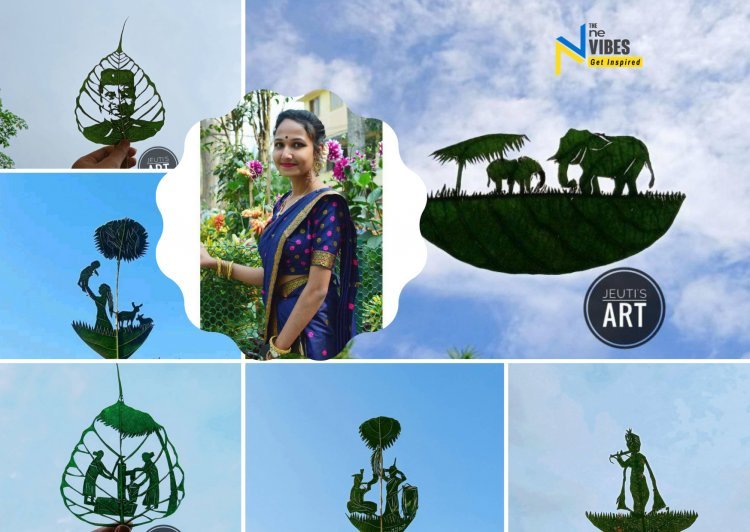 20-YO Assam Girl’s Magnificent Leaf-Cutting Art Tells Story, One Leaf At A Time
